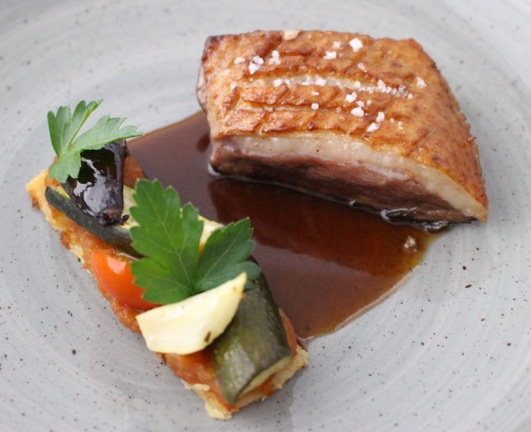 _4.Magret d’oie et legume d’été en tartelette